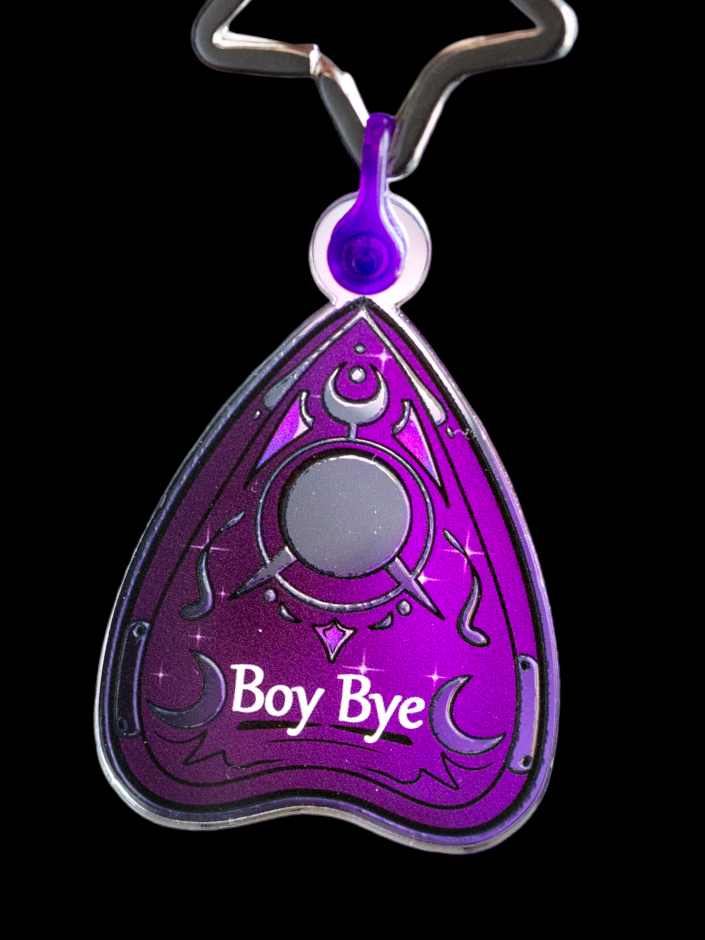 Boy bye planchette keychain