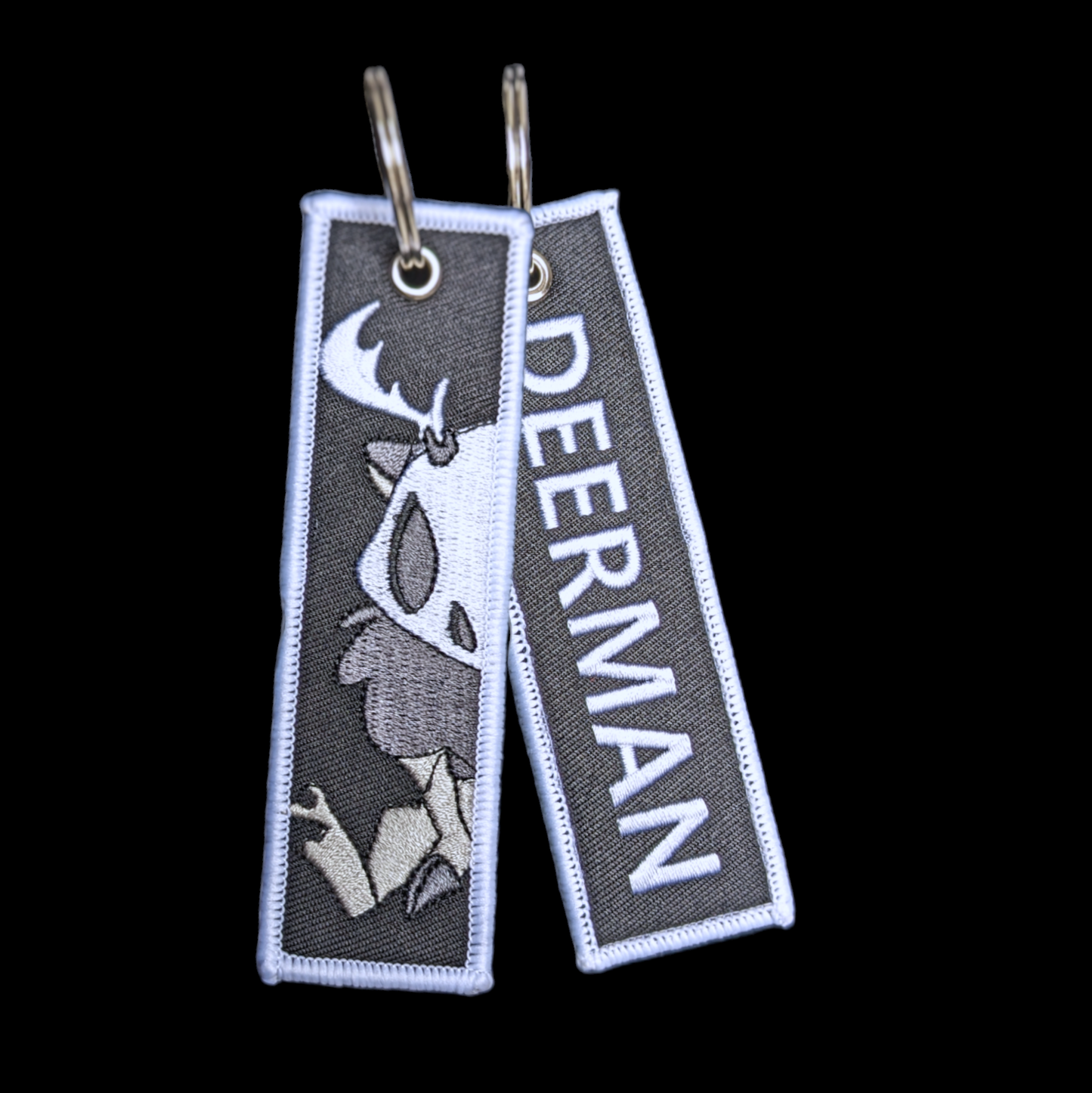 Deerman jet tag keychain