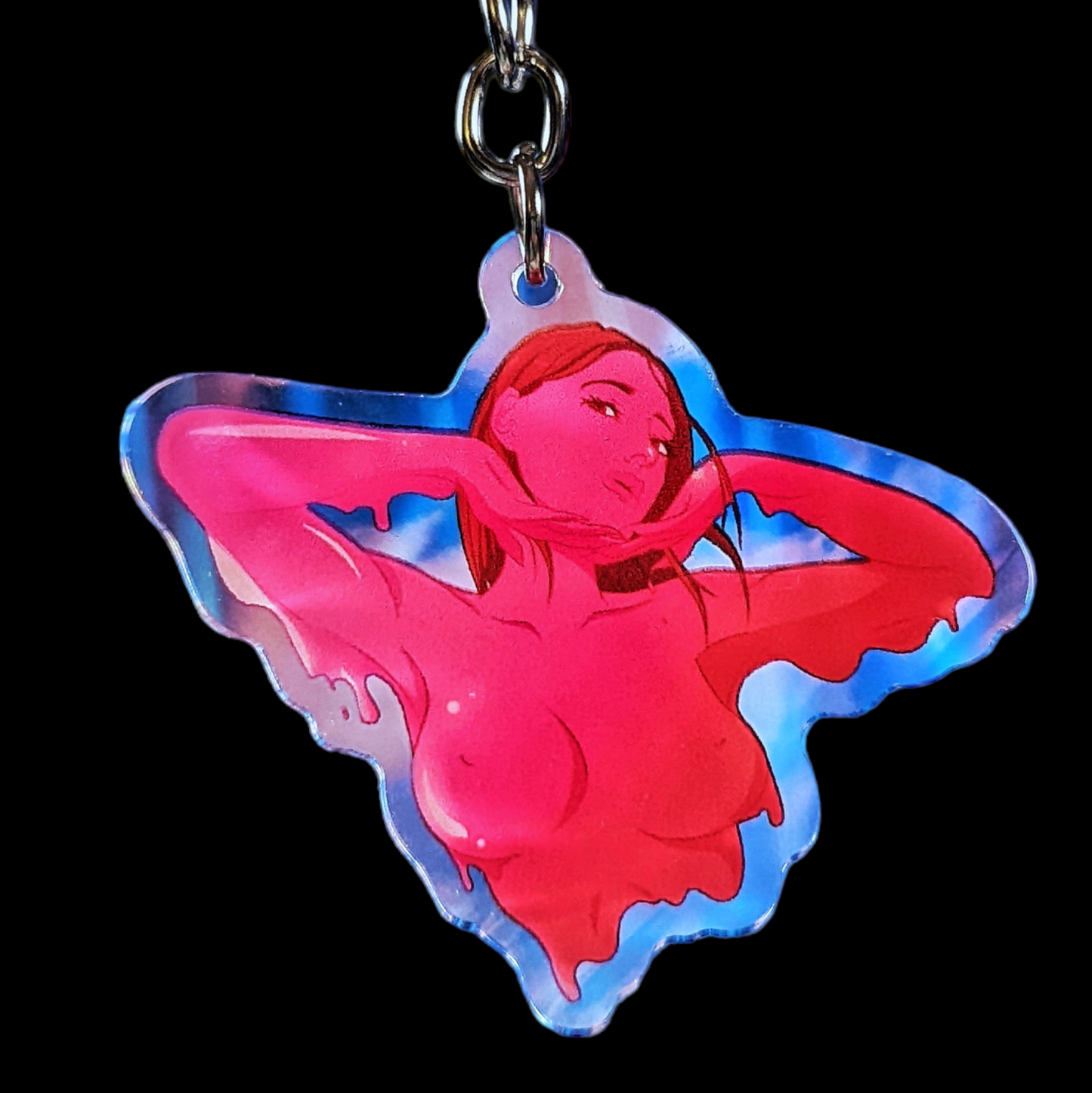 Thirst holographic keychain