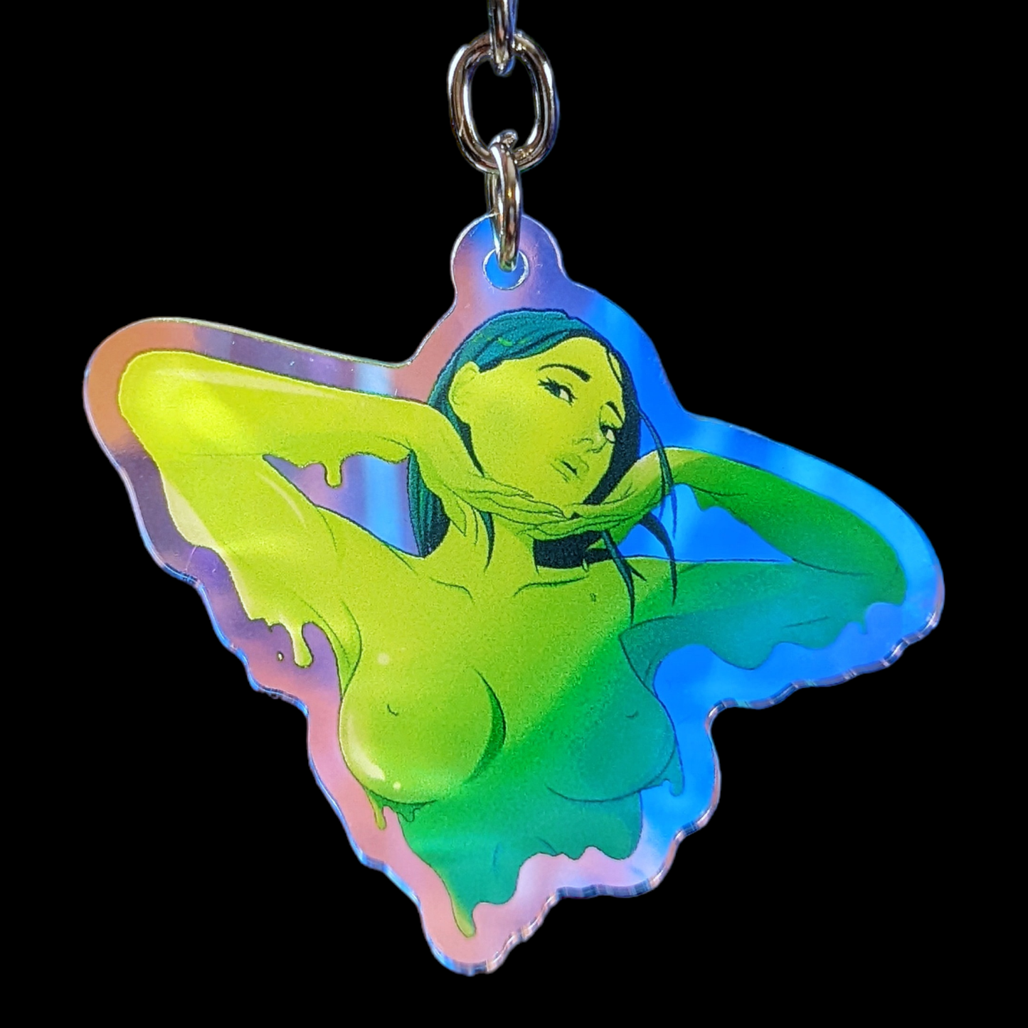 Thirst holographic keychain