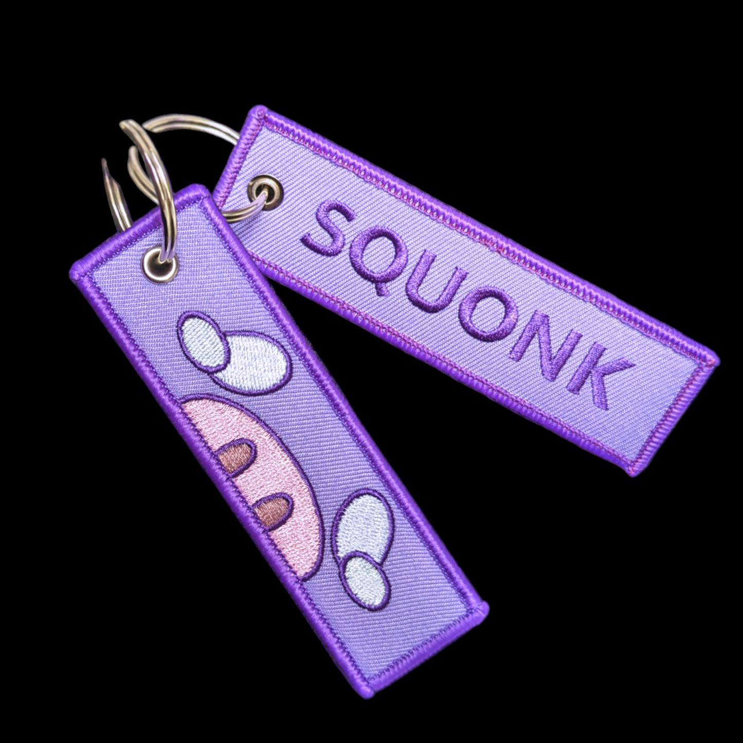 Squonk jet tag keychain